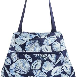 Vera Bradley‎ Morning Shells Pattern Blue Seashell Tote
